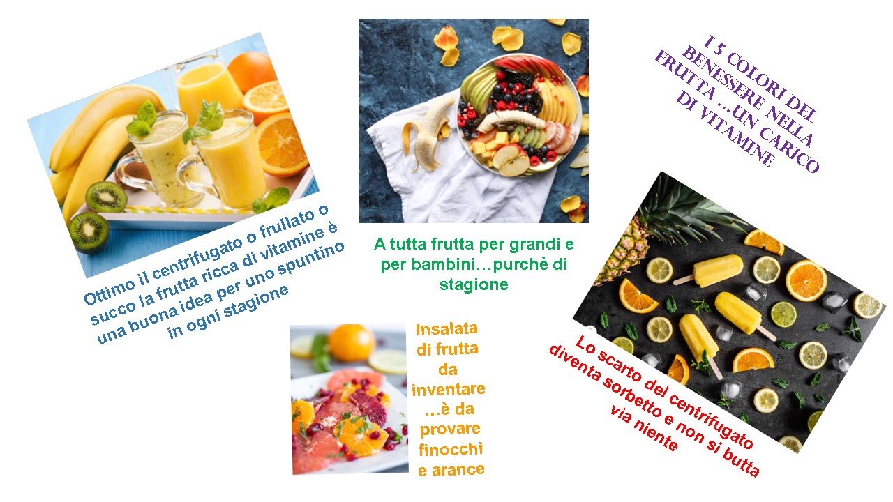 I 5 colori della salute nella frutta